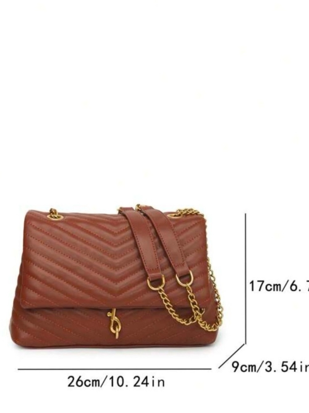 Brown satchel purse - Picture 4 of 7